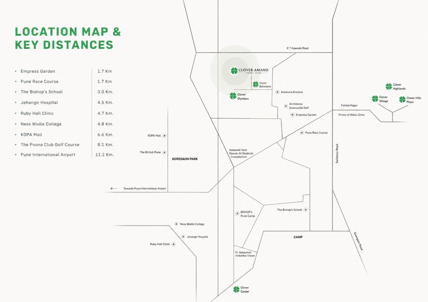 Clover Amano Location Map