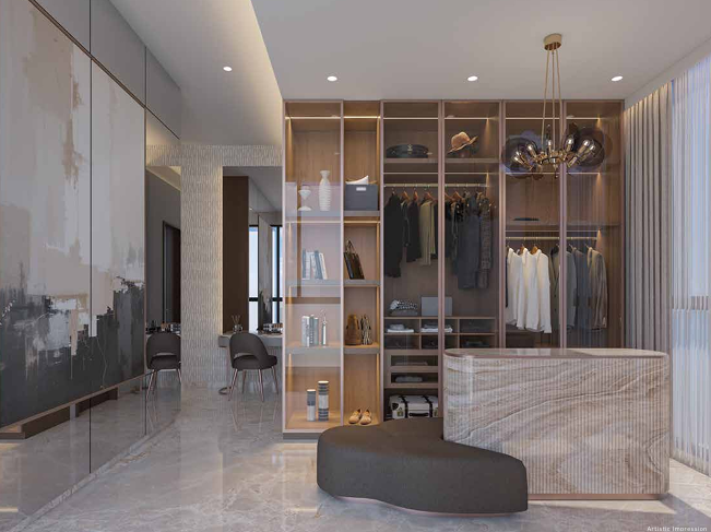 Clover Amano apartment lobby